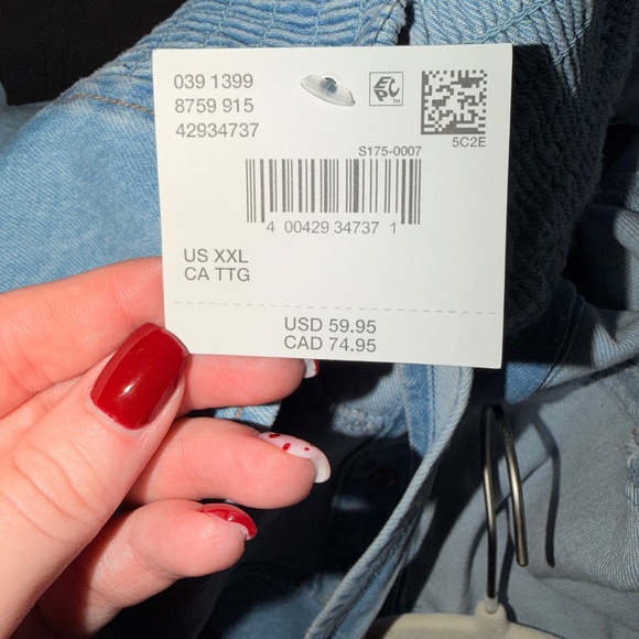 NWT Light Denim Corset Style Dress - Picture 4 of 5